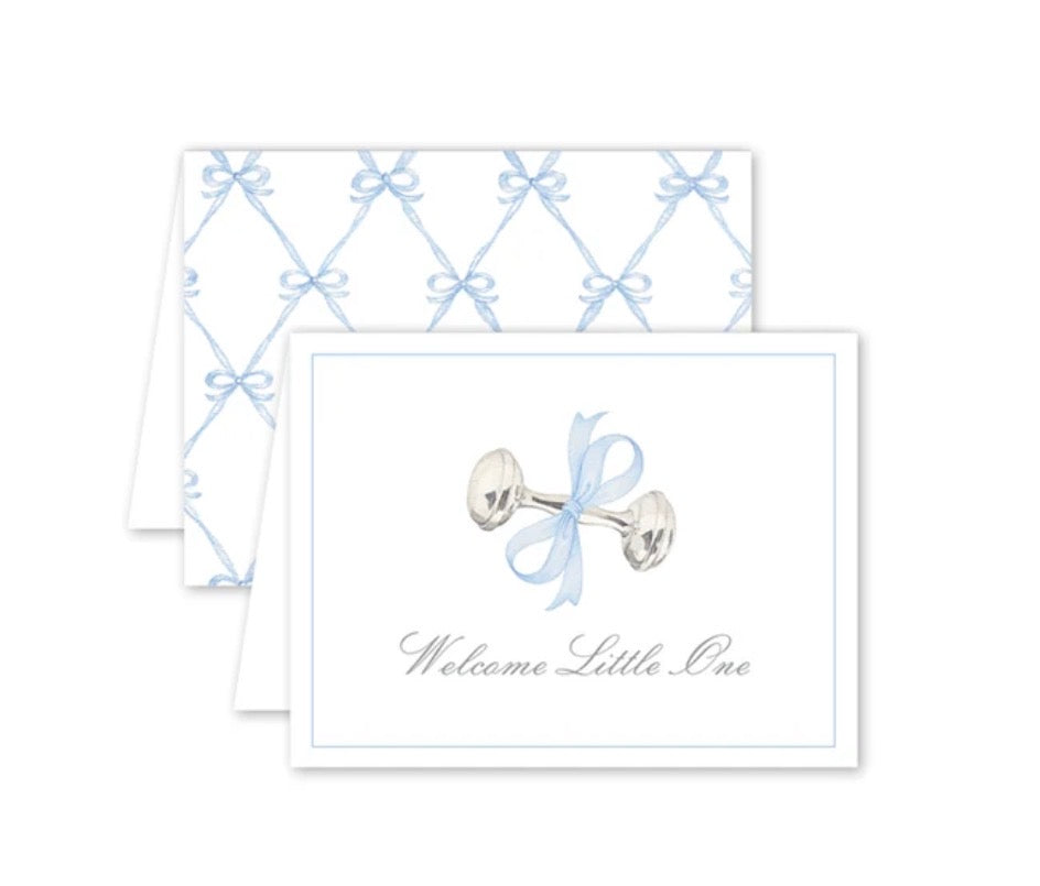 Rattle and Bow Blue