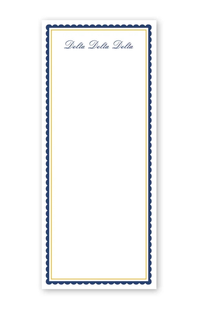 Delta Delta Delta Vintage Skinny Notepad