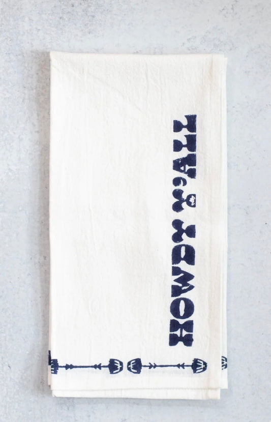 Howdy Tea Towel - Midnight