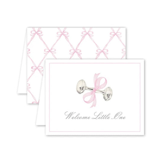 Rattle and Bow Pink