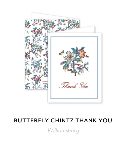 Butterfly Chintz Thank You