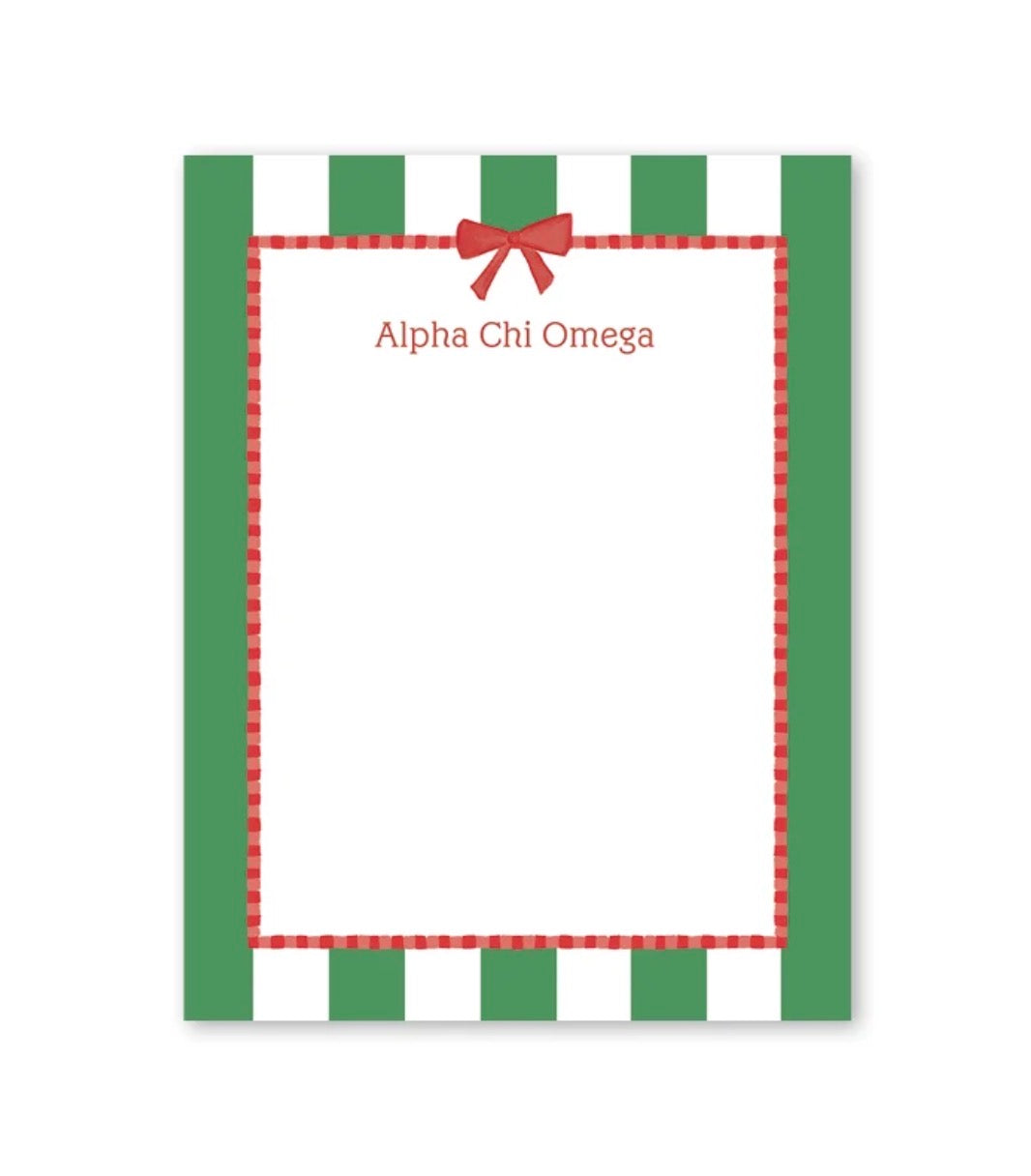 Alpha Chi Omega Greek Notepad