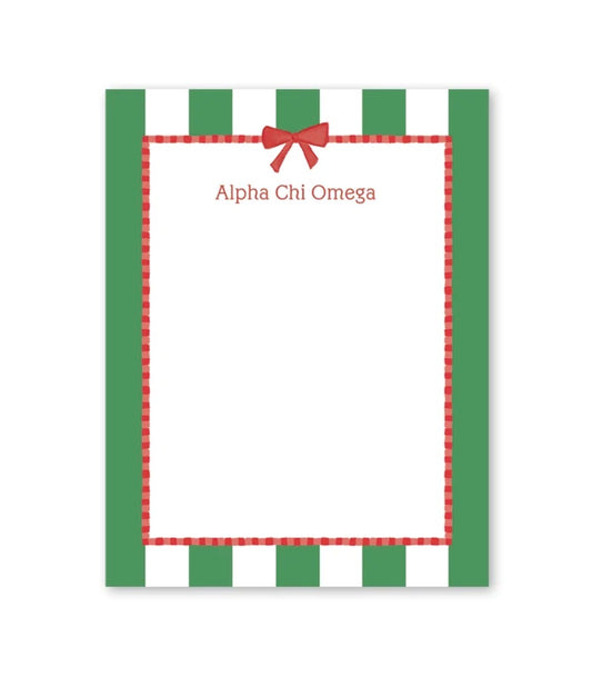 Alpha Chi Omega Greek Notepad