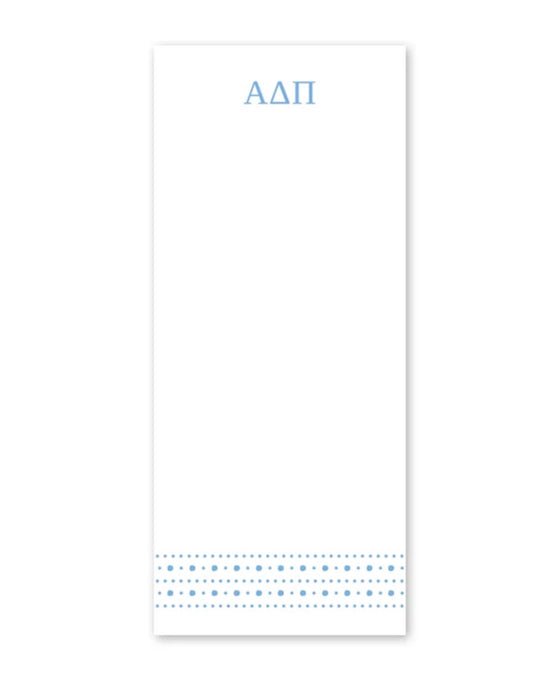 Alpha Delta Pi Style Edit Dots Greek Skinny Notepad