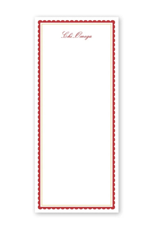 Chi Omega Vintage Skinny Notepad