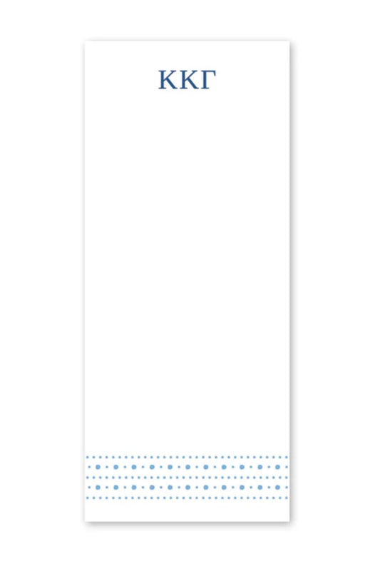 Kappa Kappa Gamma Style Edit Dots Greek Skinny Notepad