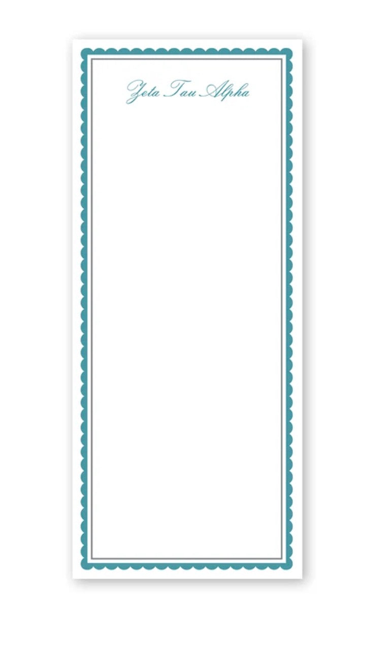 Zeta Tau Alpha Vintage Skinny Notepad