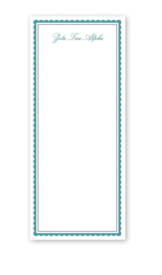 Zeta Tau Alpha Vintage Skinny Notepad