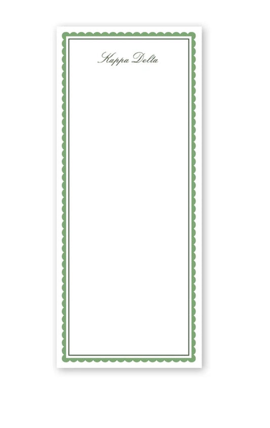 Kappa Delta Vintage Skinny Notepad