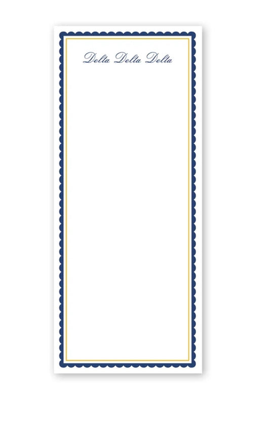 Delta Delta Delta Vintage Skinny Notepad