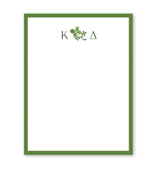 Kappa Delta Shamrock Notepad