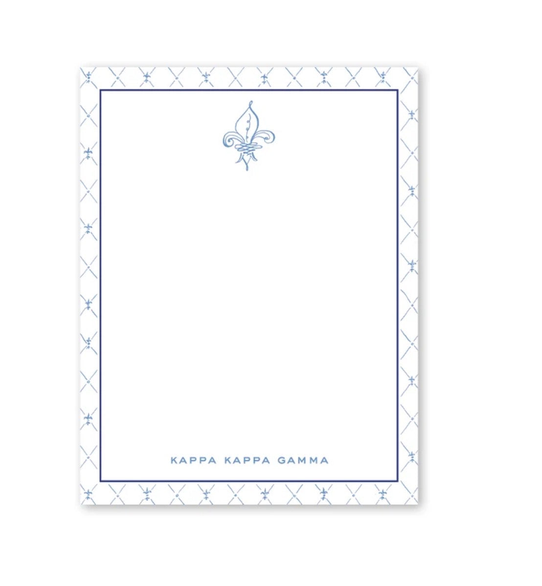 Kappa Kappa Gamma Fleur de Lis Notepad