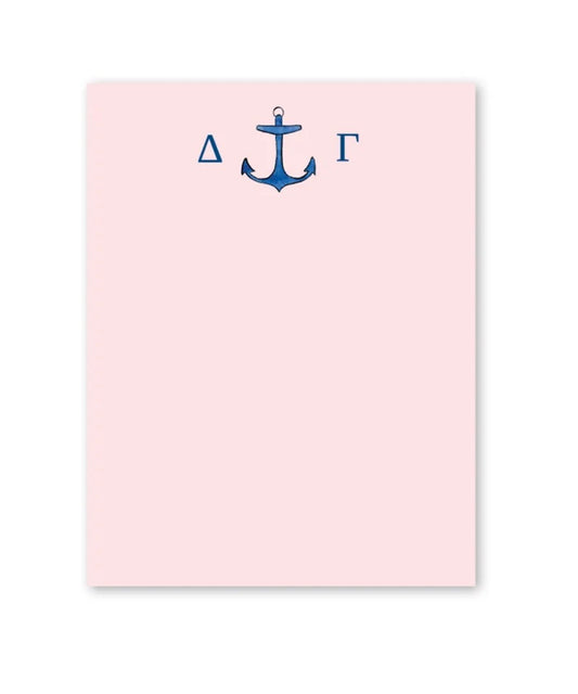 Delta Gamma Nautical Anchor Notepad